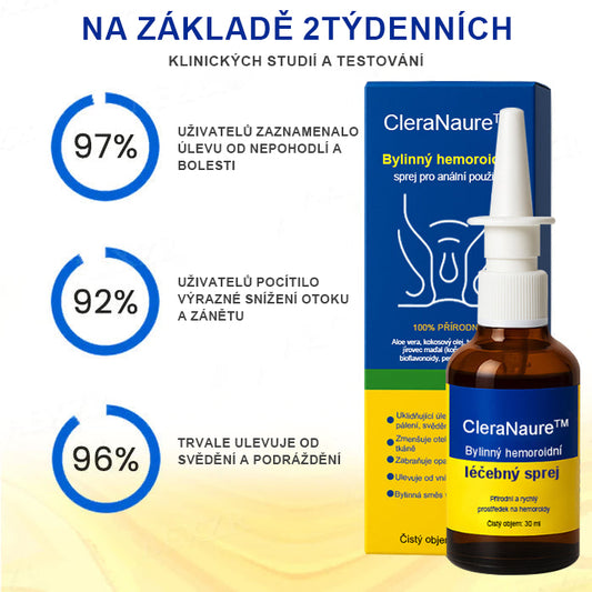 CleraNaure® bylinný analní sprej na hemoroidy