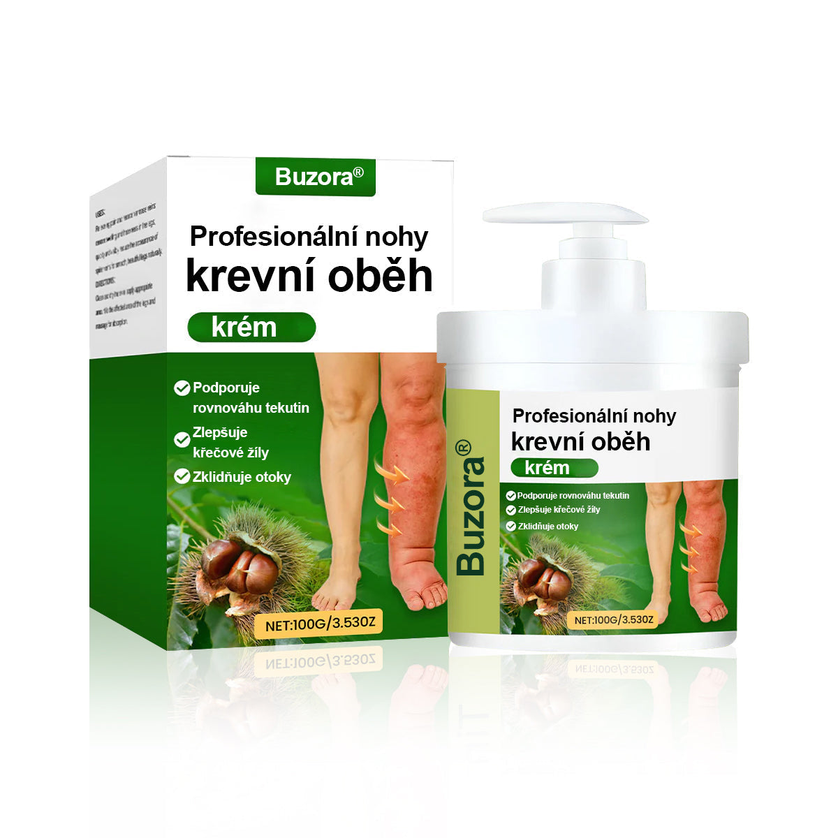 🌿Buzora® Bylinný krém zmírňující otoky s černuchou🎁