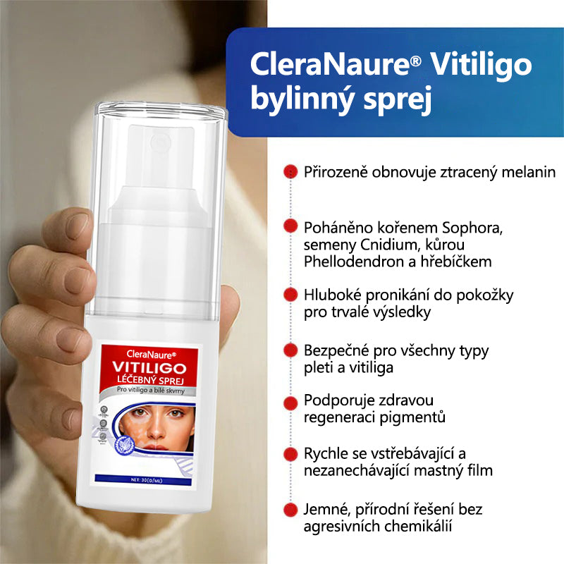 CleraNaure® sprej na vitiligo – cesta k vyvážené pleti