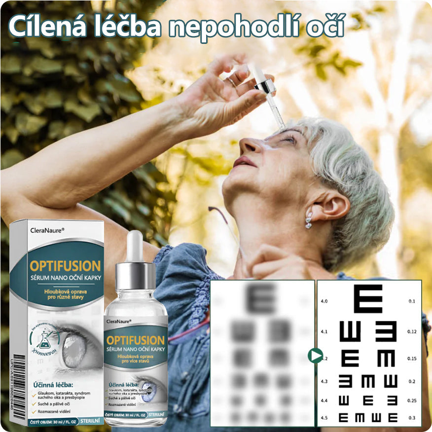 🥇CleraNaure® Optifusion Nano Kapky pro Oči Sérum