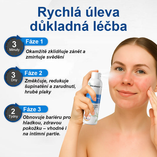 ⚠️🫧CleraNature® Hořčíkový Sprej – Rychlá Úleva pro Svědící, Červenou a Citlivou Pokožku (Dokonce i Intimní Oblasti)