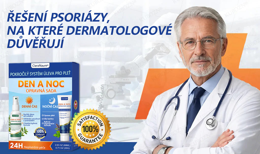 CleraNaure® Systém pro denní a noční péči o ekzémy –⚡ dvojbalení bez steroidů pro úlevu od intenzivního svědění, zarudnutí a porušené pokožky (akční nabídka)- 🌻