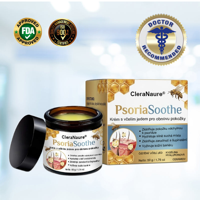 🛡️CleraNaure® PsoriaSoothe – regenerační krém s včelím jedem pro obnovu pleti