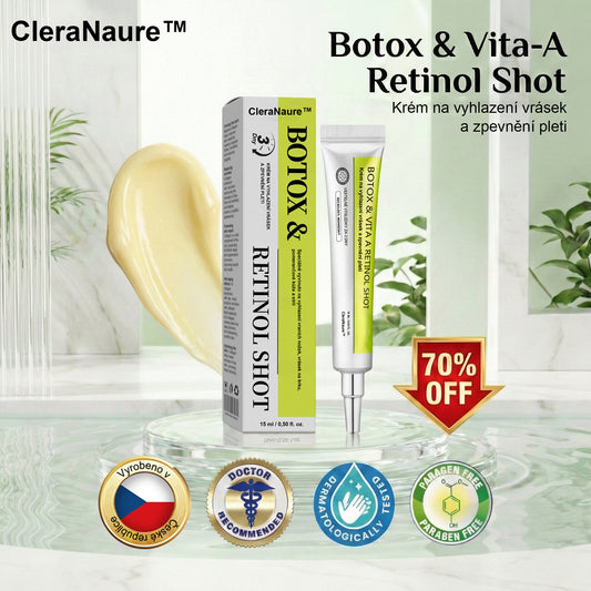 🛡️CleraNaure® – sérum s botox-like peptidy a retinolem (Retinol Shot)