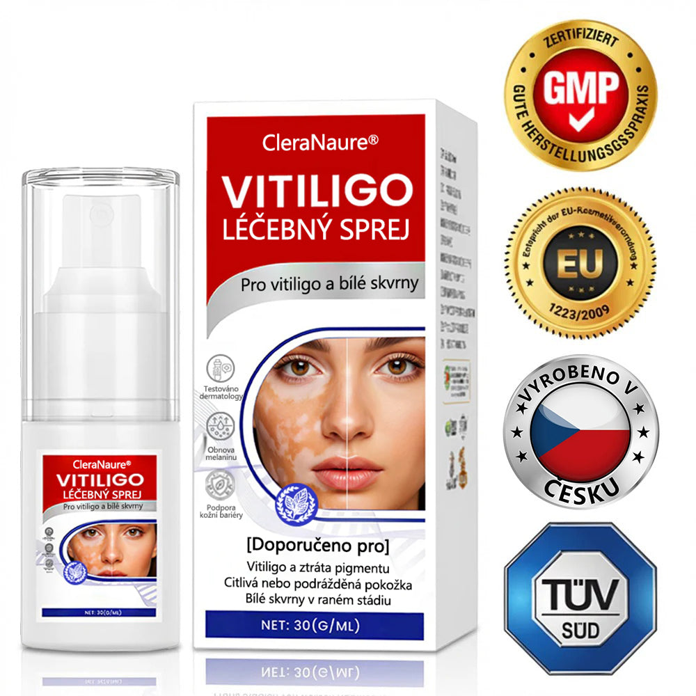 CleraNaure® sprej na vitiligo – cesta k vyvážené pleti