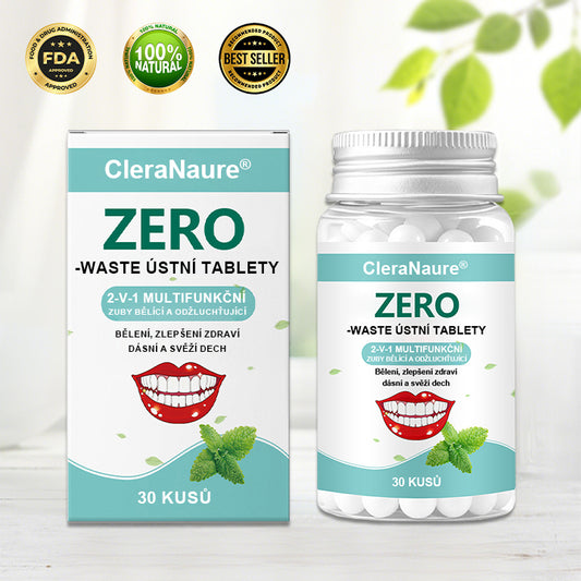 CleraNaure® Zero-Waste Mouth Tabs – bezodpadové ústní tablety