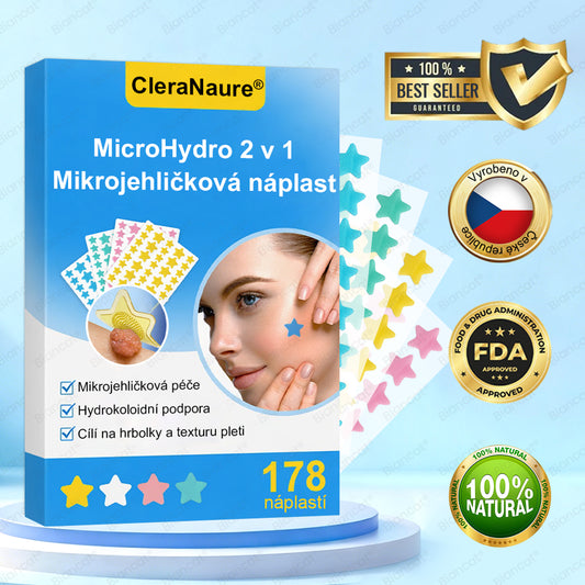 🥇CleraNaure® MicroHydro 2v1 mikrojéhlová náplast