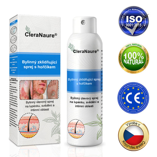 ⚠️🫧CleraNature® Hořčíkový Sprej – Rychlá Úleva pro Svědící, Červenou a Citlivou Pokožku (Dokonce i Intimní Oblasti)
