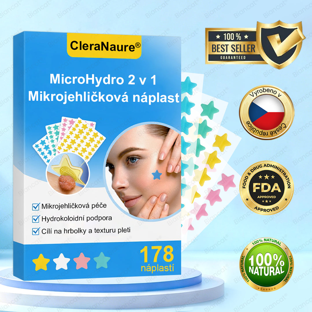 🛡️CleraNaure® MicroHydro 2v1 mikrojéhlová náplast