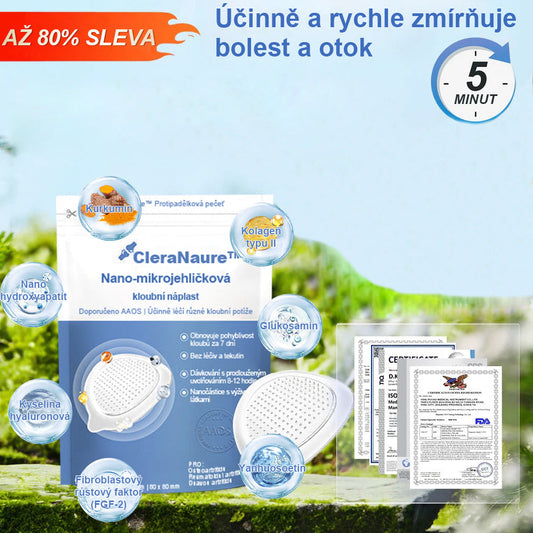 CleraNaure® Nano-microneedle kloubní náplast