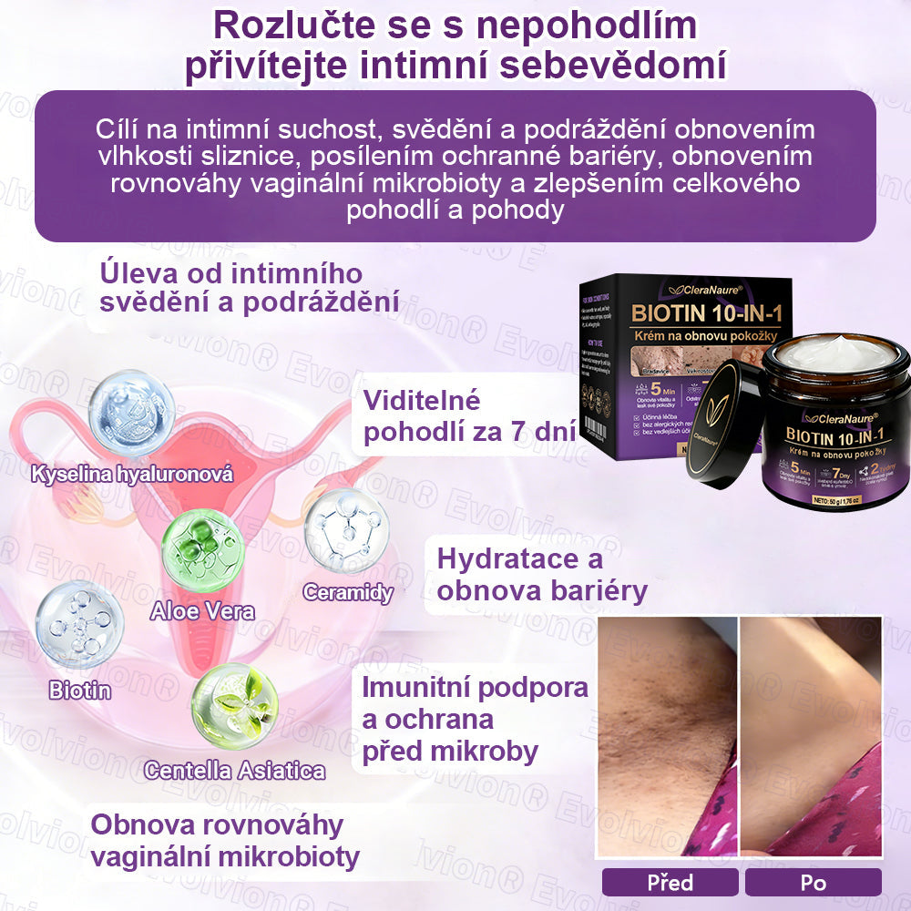 CleraNaure® Biotin 10-v-1 krém na obnovu pokožky