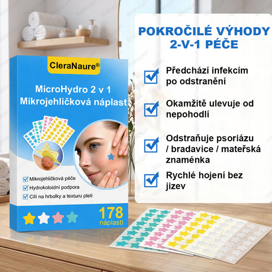 🛡️CleraNaure® MicroHydro 2v1 mikrojéhlová náplast
