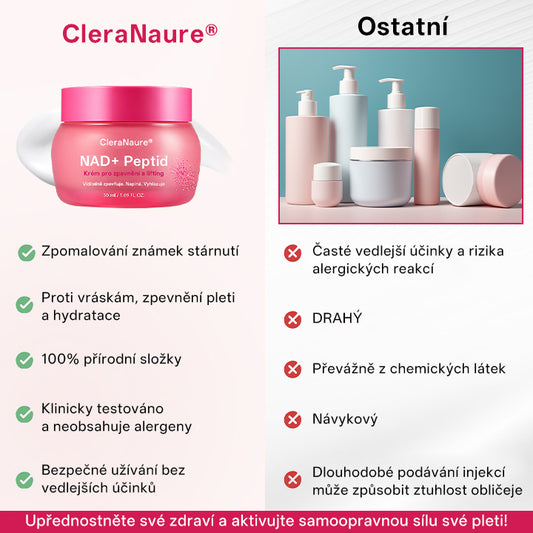 CleraNaure® NAD+ Peptide vypínací a zpevňující krém