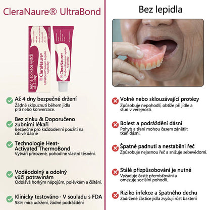 💧CleraNaure® UltraBond Premium lepidlo na zubní protézy