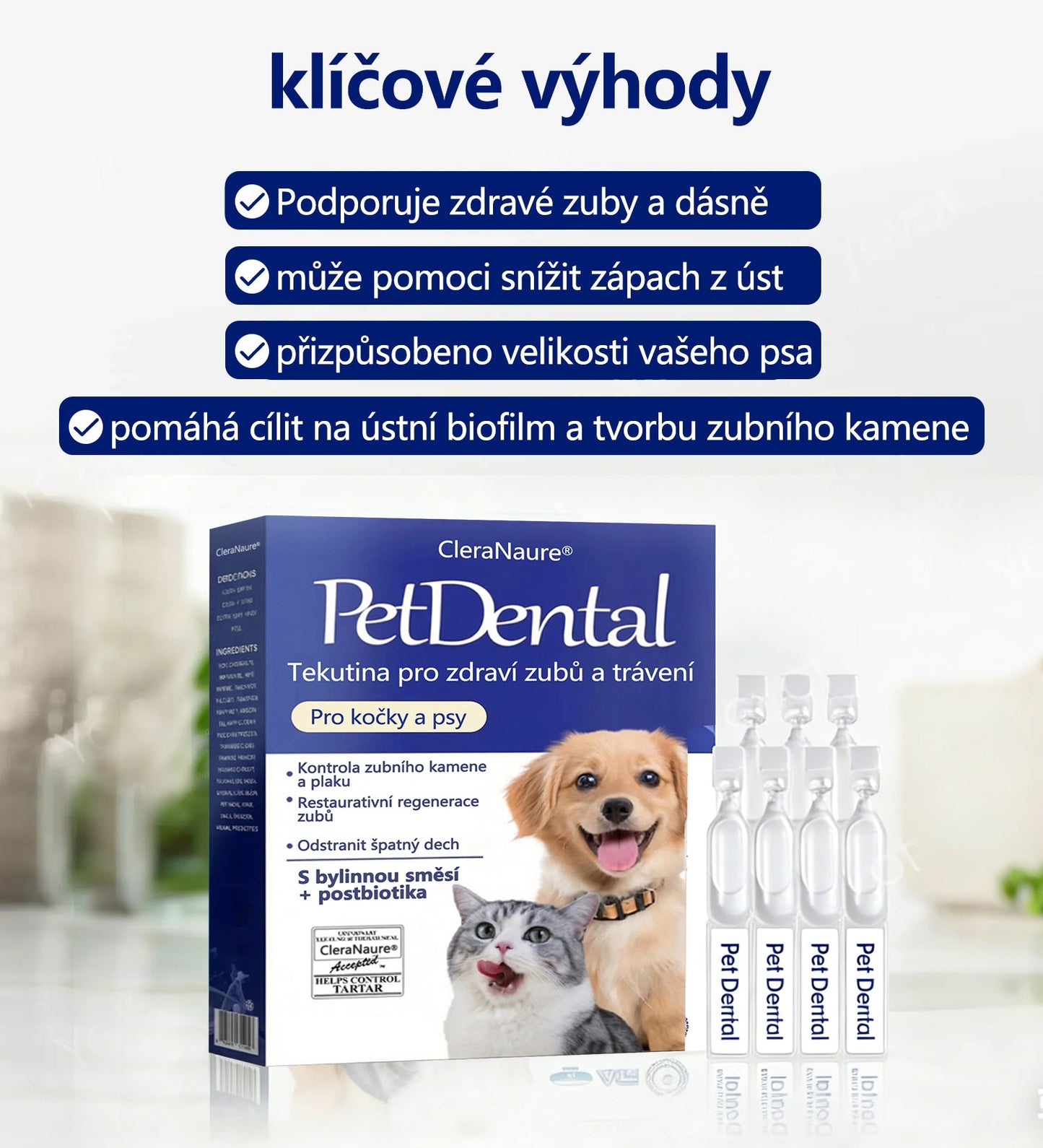 ✨CleraNaure® Tekutý roztok pro zdraví zubů a trávení domácích mazlíčků