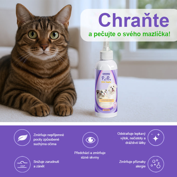 🥇CleraNature® Oční kapky pro domácí mazlíčky🛡️