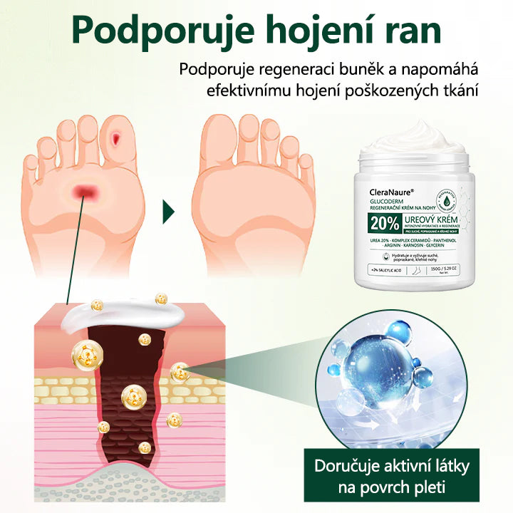 CleraNaure® GlucoDerm Regenerační krém na nohy