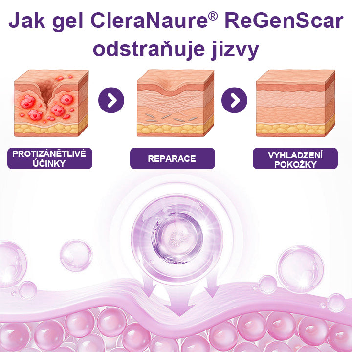 CleraNaure® ReGenScar – Regenerační gel na jizvy s kmenovými buňkami
