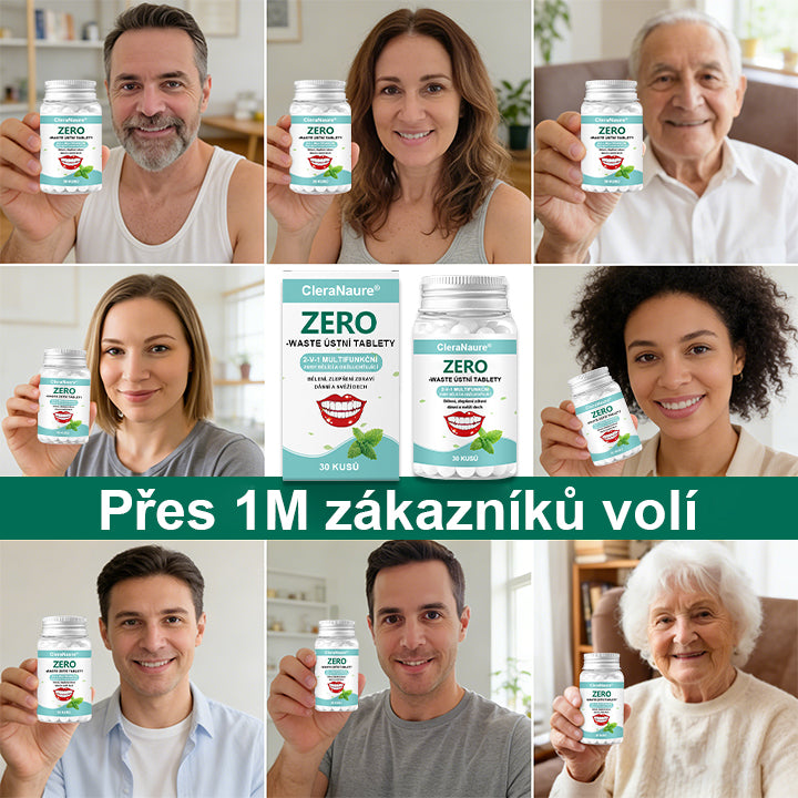 CleraNaure® Zero-Waste Mouth Tabs – bezodpadové ústní tablety