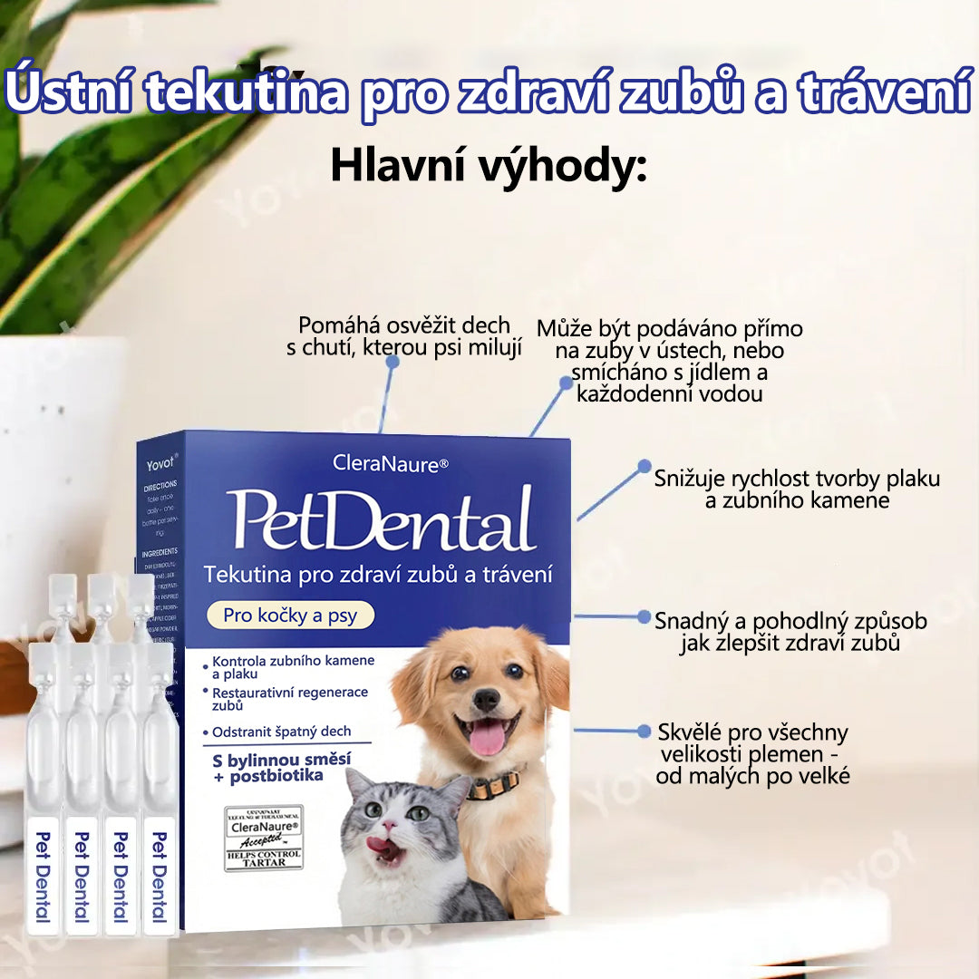 🛡️CleraNaure® Tekutý roztok pro zdraví zubů a trávení domácích mazlíčků