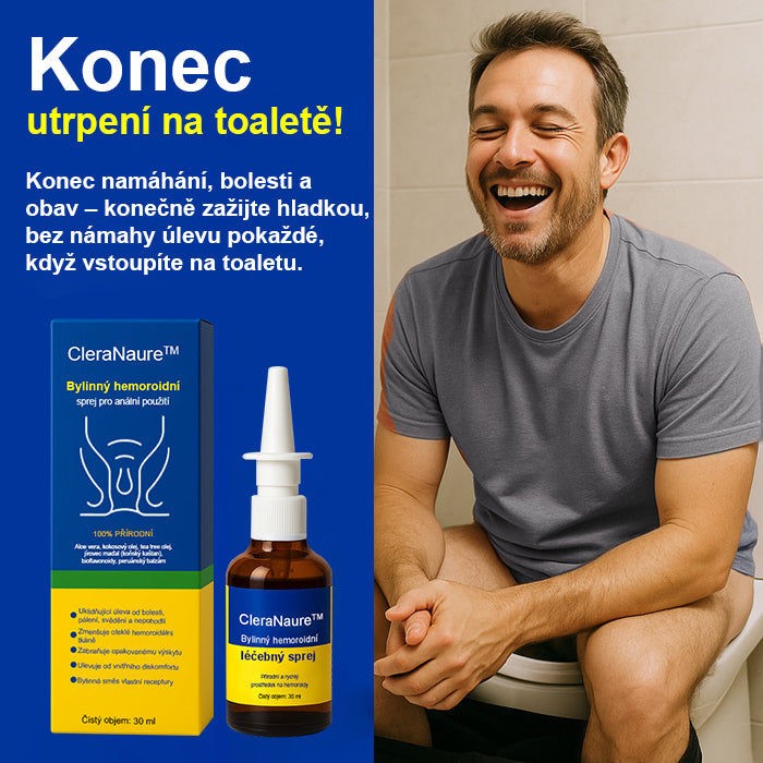 CleraNaure® bylinný analní sprej na hemoroidy
