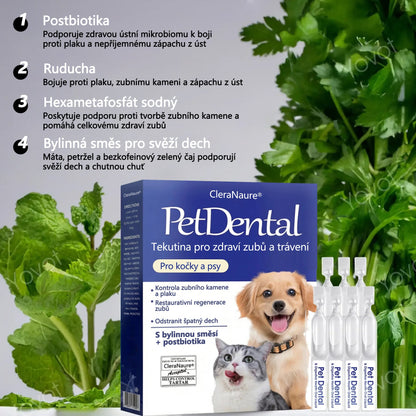 [Oficiální obchod] CleraNaure® Pet Dental & Digestive Health Oral Liquid – Osvěžuje dech, odstraňuje zubní kámen, podporuje regeneraci dásní a stabilizuje zuby (pro kočky a psy)  – Ušetřete dnes 80 %!