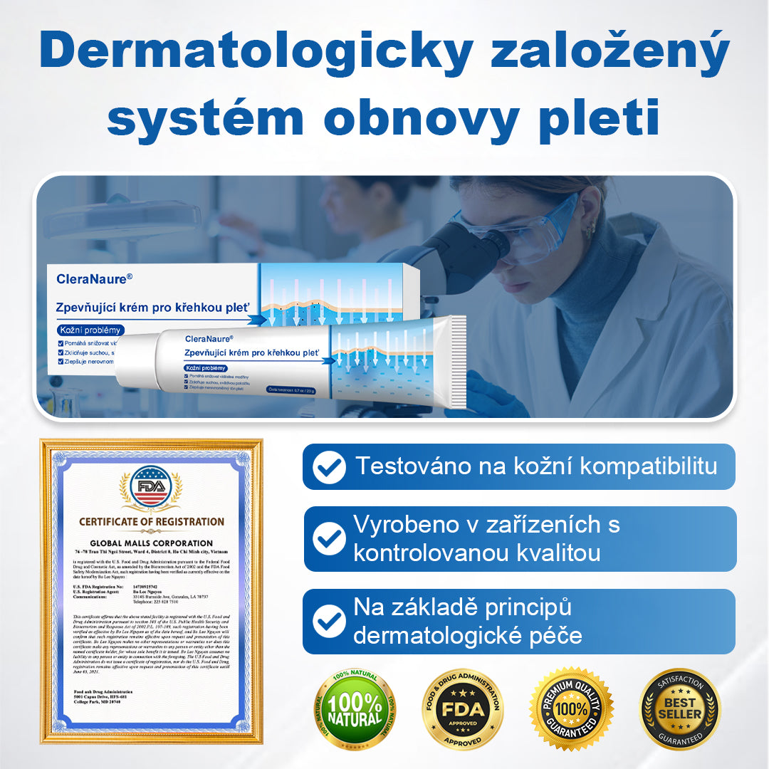 CleraNaure® – Regenerační krém pro oslabenou pleť 🛡️🌿 Multifunkční oprava proti modřinám, suchosti a skvrnám