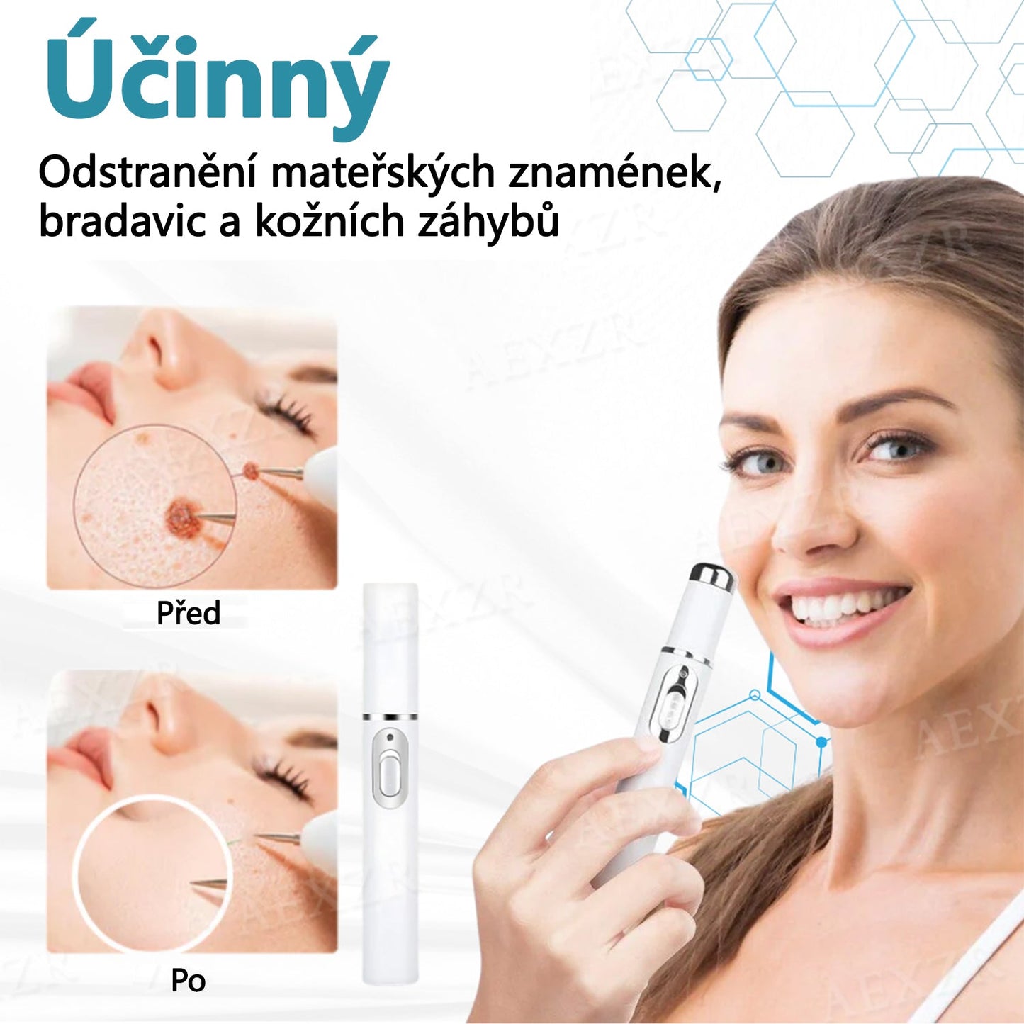 CleraNaure® PRO Neinvazivní laserové pero na odstraňování bradavic a znamének