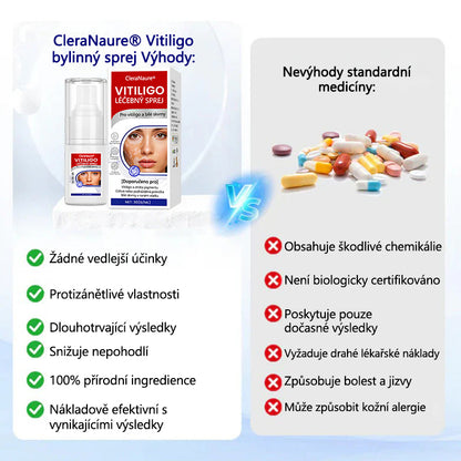 CleraNaure® sprej na vitiligo – cesta k vyvážené pleti