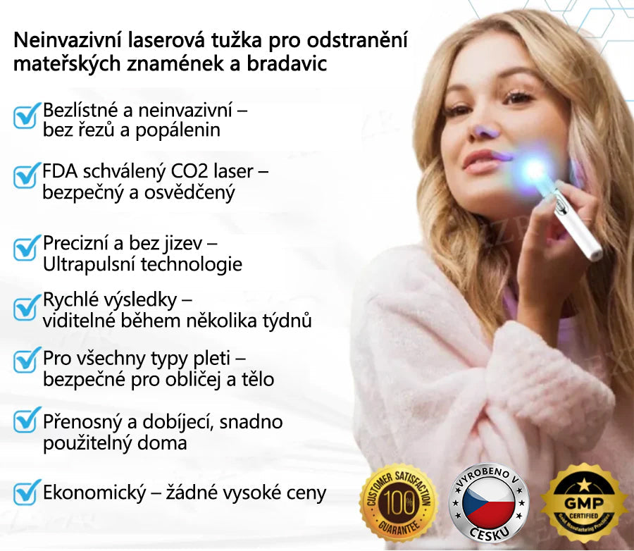CleraNaure® PRO Neinvazivní laserové pero na odstraňování bradavic a znamének