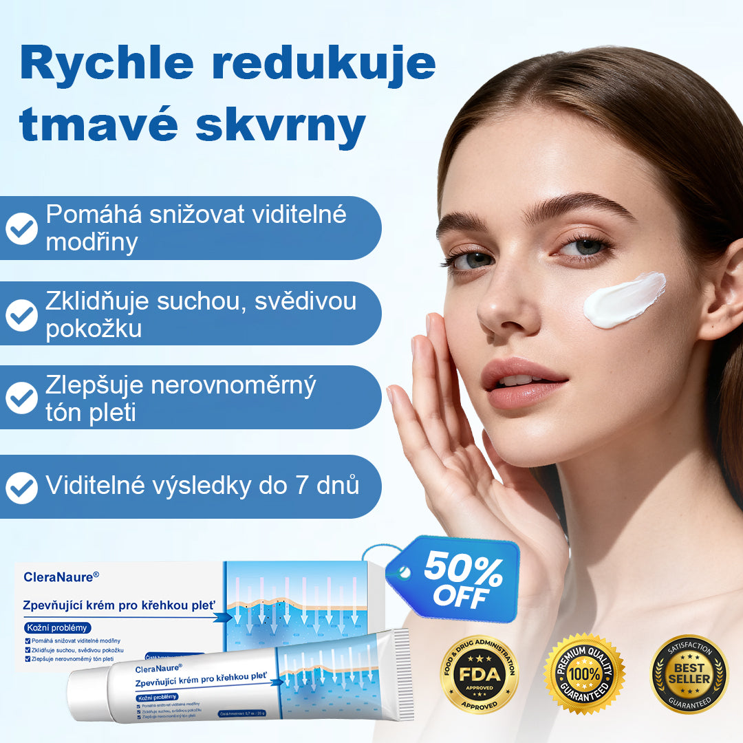 CleraNaure® – Regenerační krém pro oslabenou pleť 🛡️🌿 Multifunkční oprava proti modřinám, suchosti a skvrnám