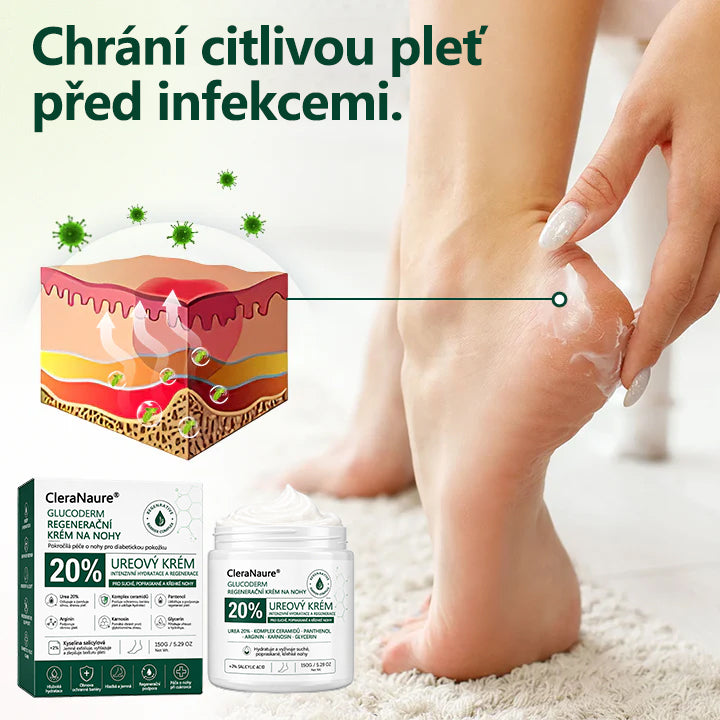 CleraNaure® GlucoDerm Regenerační krém na nohy