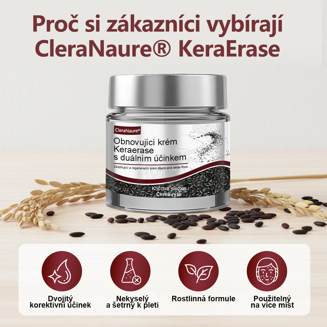 💎 CleraNaure® KeraErase - Krém s dvojitým účinkem pro obnovu pokožky🫧