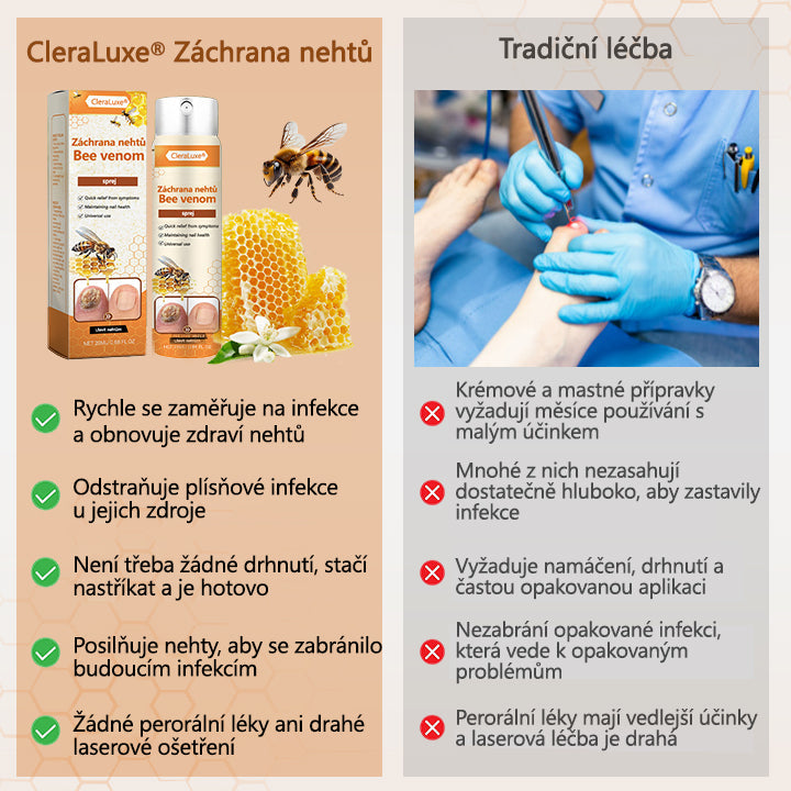 🛡️CleraLuxe® NailRescue Včelí jed ve spreji