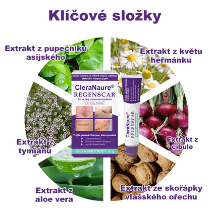 CleraNaure® ReGenScar – Regenerační gel na jizvy s kmenovými buňkami