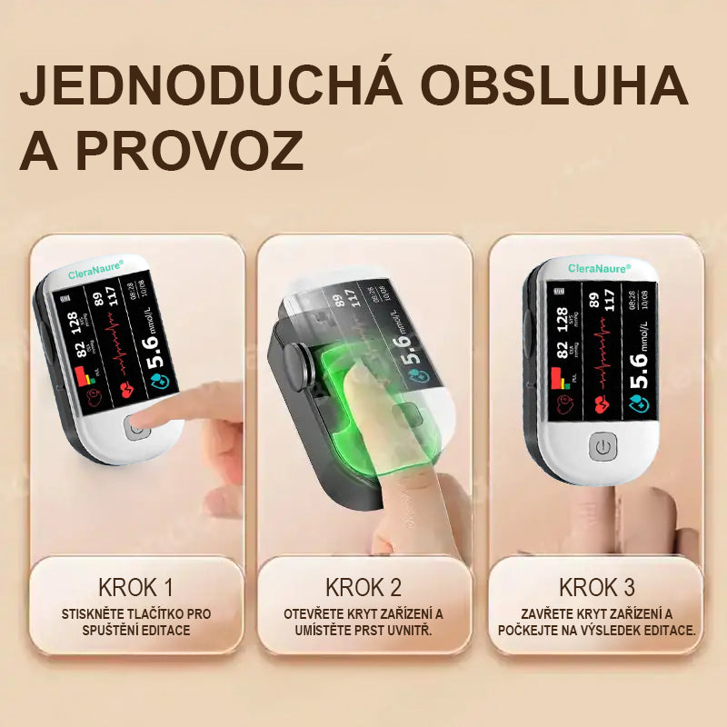 CleraNaure® další generace inteligentního, multifunkčního, neinvazivního laserového glukometru 👩‍💼 [99,9% přesnost] -🌻