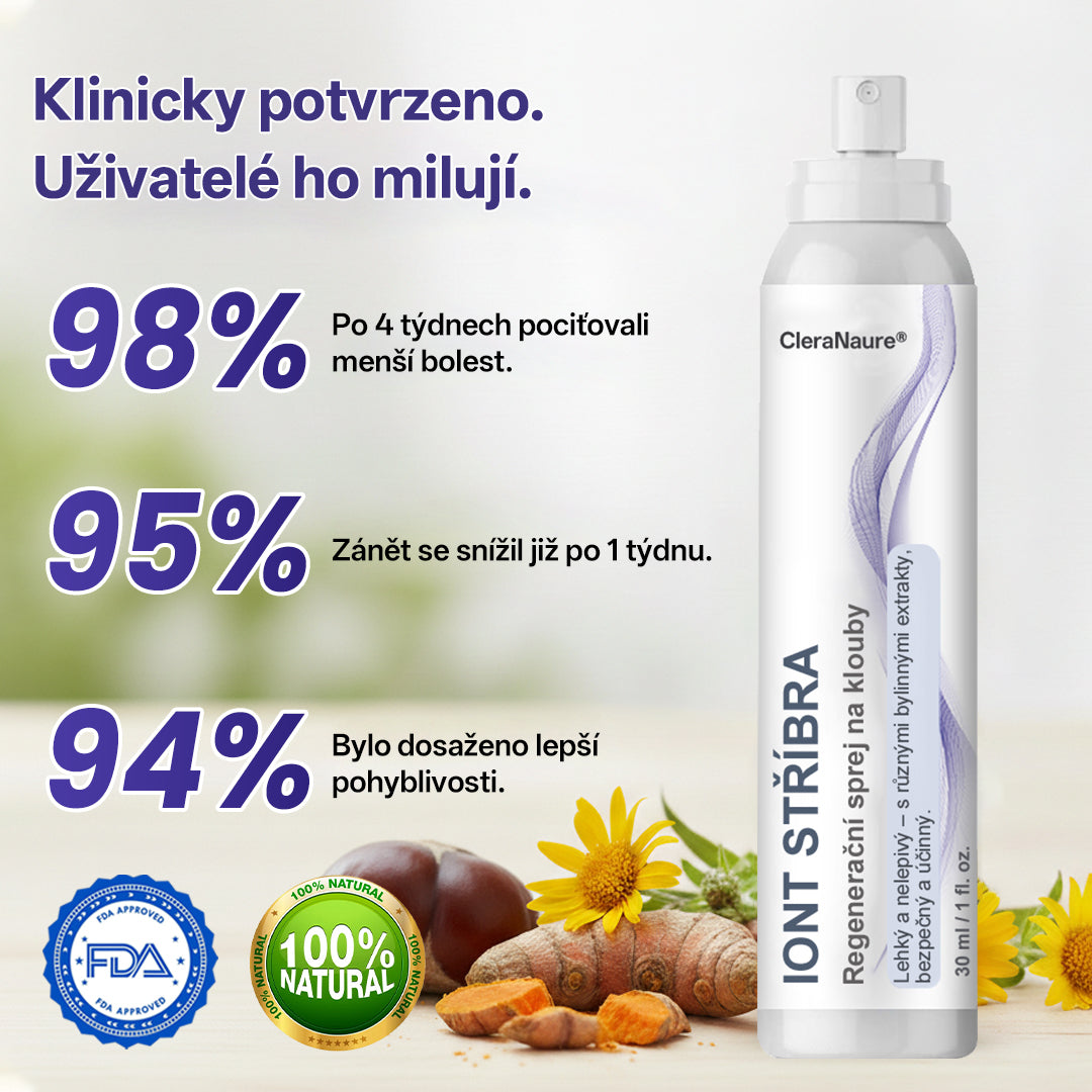 CleraNature® Stříbrný iontový sprej pro klouby