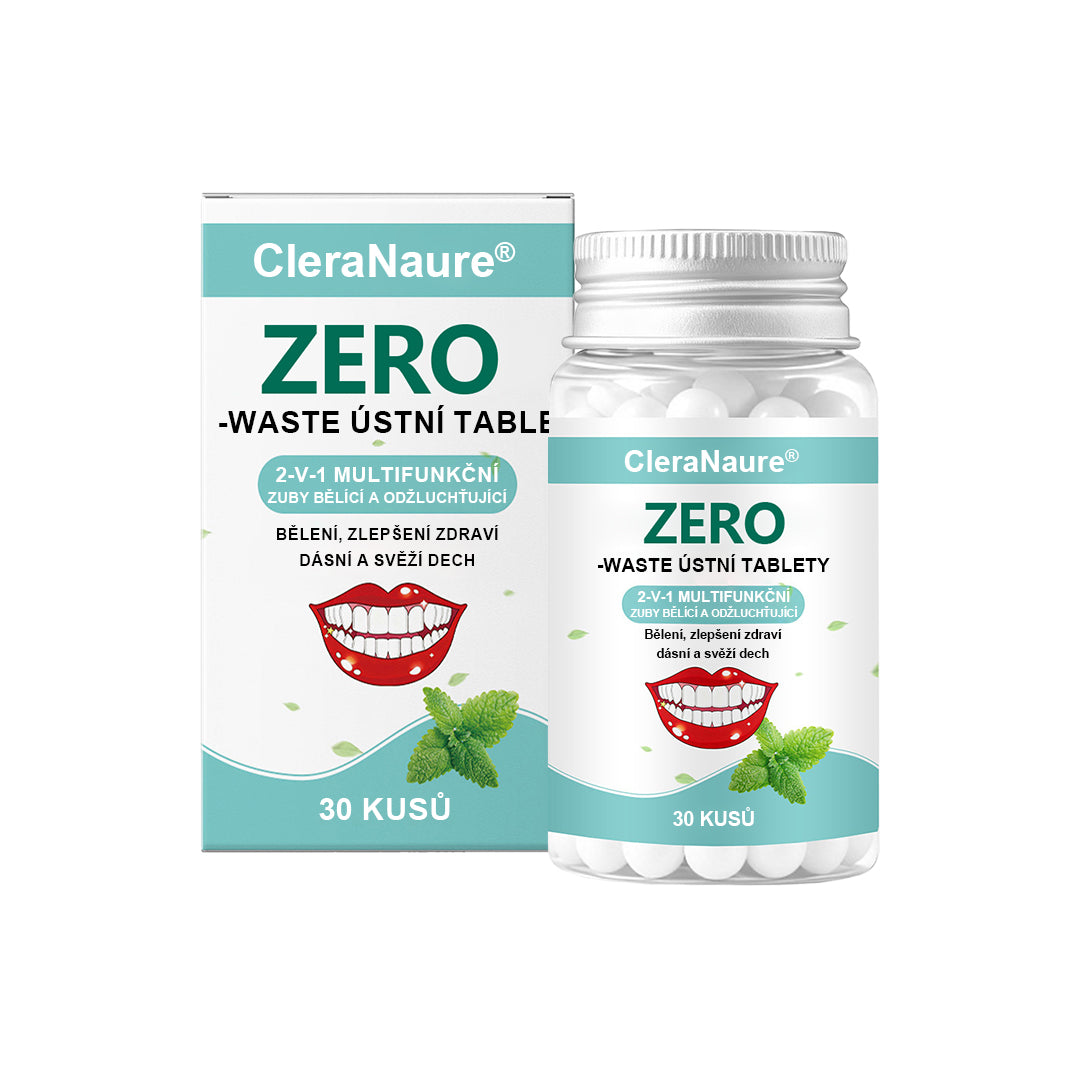 CleraNaure® Zero-Waste Mouth Tabs – bezodpadové ústní tablety