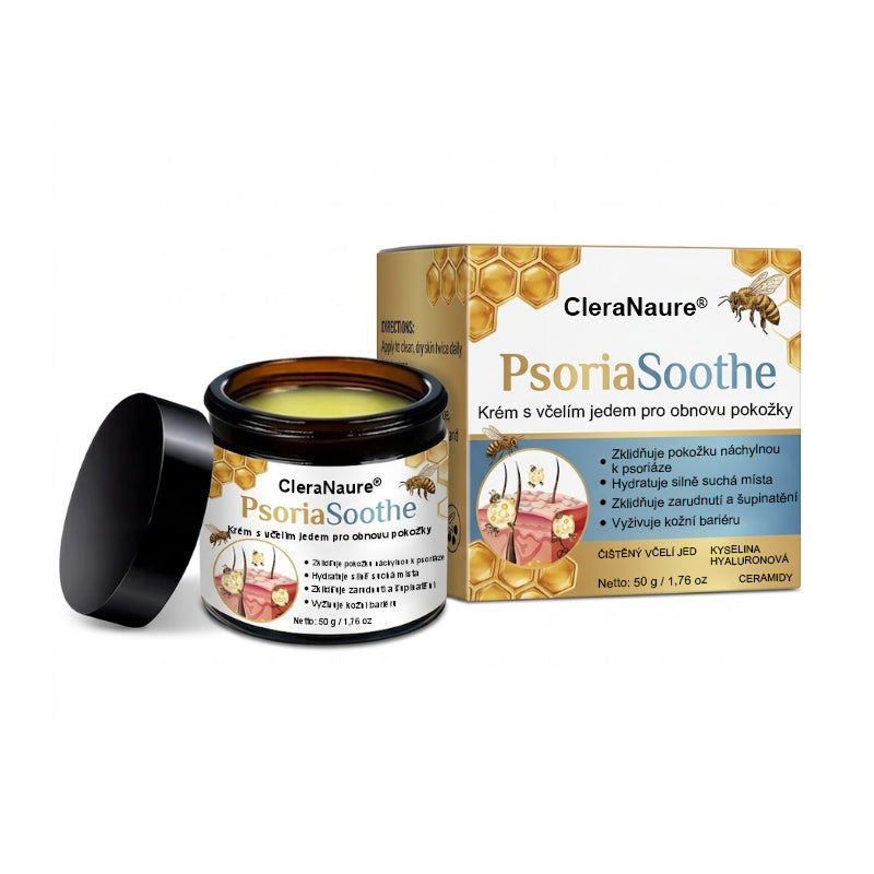 CleraNaure® PsoriaSoothe – regenerační krém s včelím jedem pro obnovu pleti